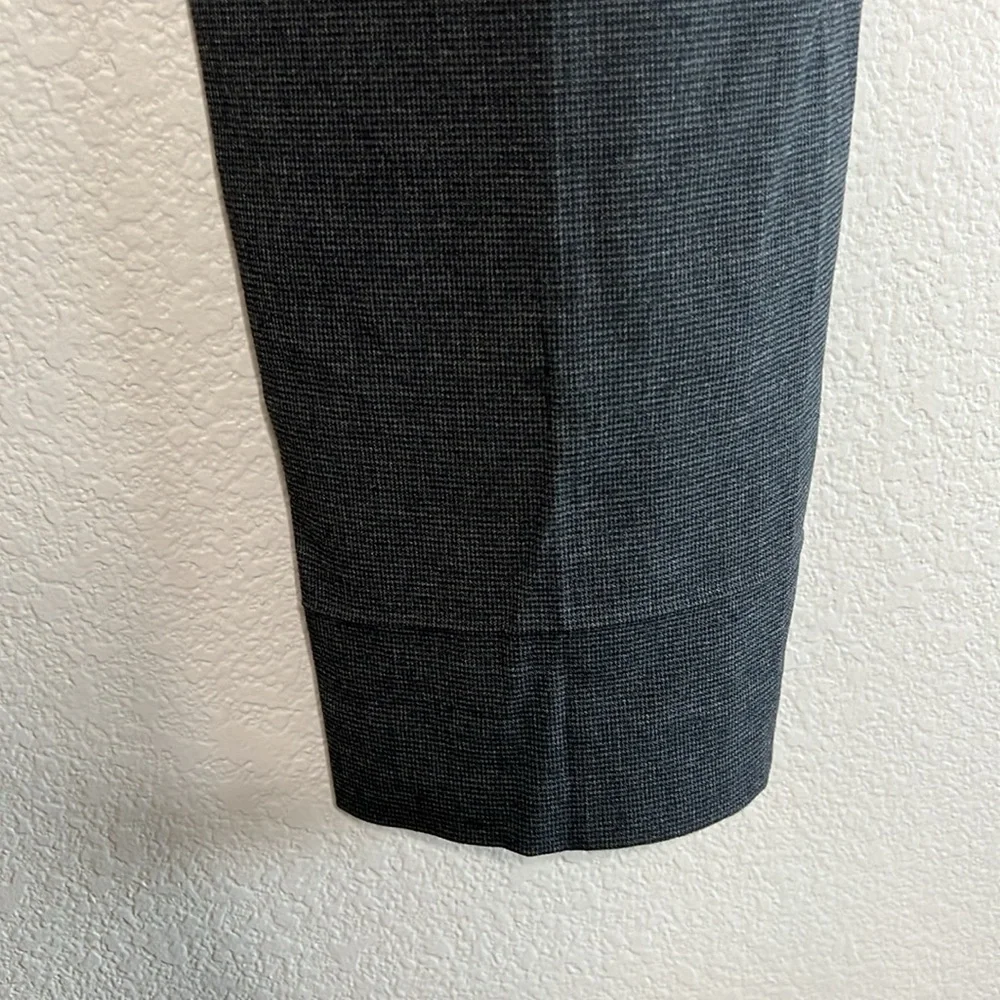 Calibrate Mens Charcoal Gray Micro Check Slim Fit Dress Pants 30W x 32L Stretch